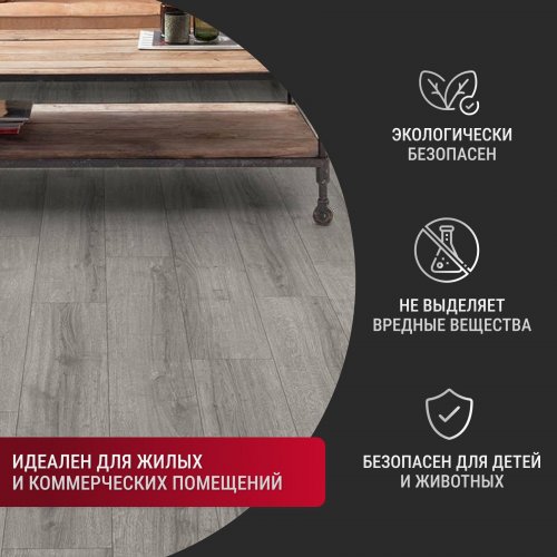 Ламинат Egger Classic Pro 8/32 Дуб Шерман светло-серый EPL205