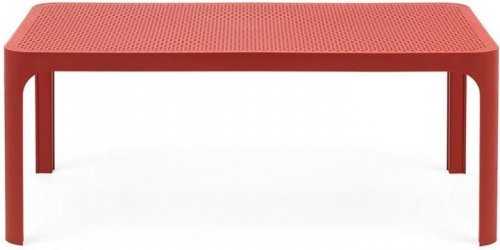 Столик пластиковый журнальный Net Table 100 коралловый