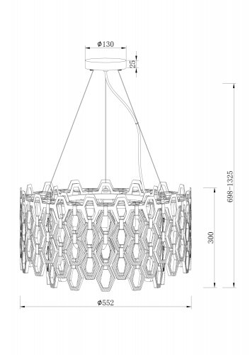 Люстра Maytoni Tissage MOD490PL-09G