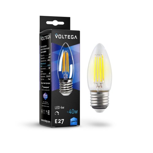 Лампочка Voltega Candle dim 5W 8463