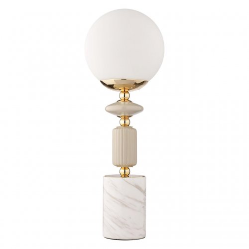 Настольная лампа Lumion Vivien цвет французское золото, серый, белый арт. 6580/1T  1*40W E14