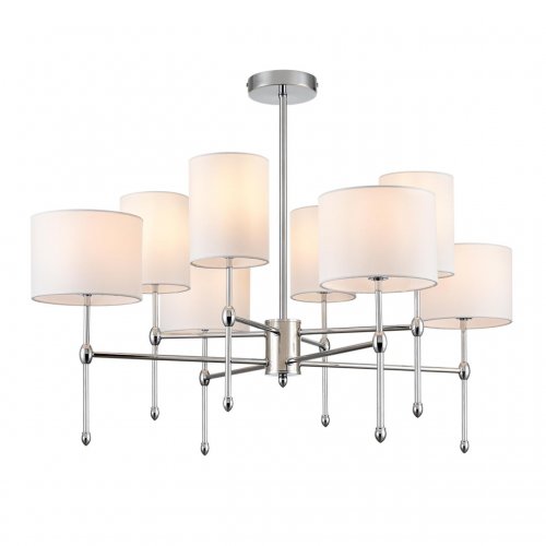Люстра потолочная Lumion Latti цвет хром, белый арт. 6589/8C  8*40W E14
