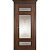 Межкомнатная дверь Porte Vista Классика Рим коньяк красный со стеклом
