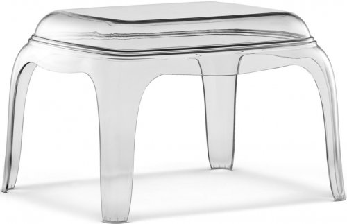Стол-пуф прозрачный пластиковый Pasha прозрачный