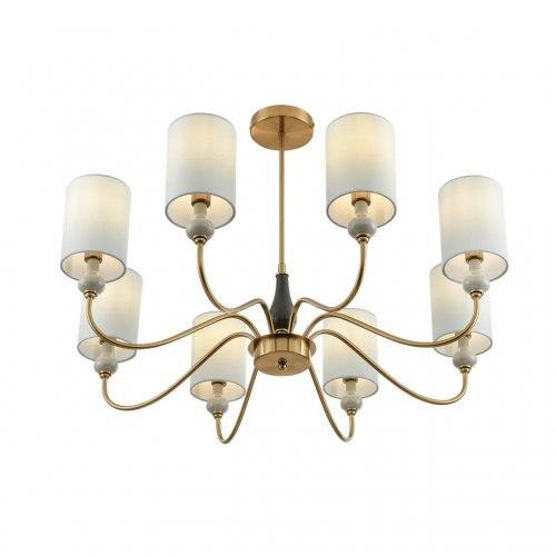 Люстра потолочная Lumion Anri цвет латунь, мятный, зеленый арт. 6590/8  8*40W E14