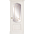 Межкомнатная дверь La Porte серия Classic модель 300.4 ясень карамель с витражом Фраш