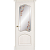 Межкомнатная дверь La Porte серия Classic модель 300.5 ясень карамель с витражом Бордо