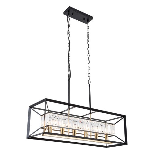 Линейно-подвесной светильник Lussole Carrollton LSP-8740 40W черный