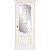 Межкомнатная дверь La Porte серия Classic модель 300.4 ясень бланко со стеклом Вьюн