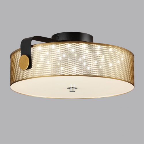 Потолочный светильник Lumion Drumy цвет черный, античная латунь арт. 6597/40L 4000K 40W LED