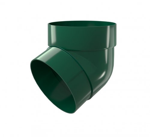 Колено трубы 67 град. ПВХ Grand Line зелёный RAL 6005