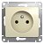 Механизм розетки 1-м СП Glossa 16А IP20 без заземл. беж. SchE GSL000241