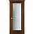 Межкомнатная дверь La Porte серия Classic модель 300.3F красное дерево со стеклом Лилия