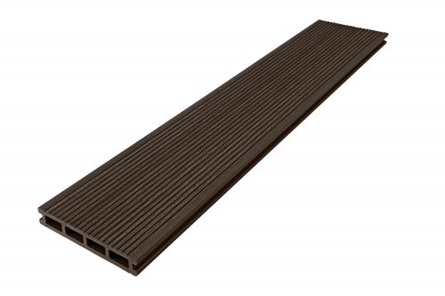 Террасная доска T-DECKS Premium 3D Optima Classic+Solo, брашинг двусторонний, 3000х150х25мм, цвет венге