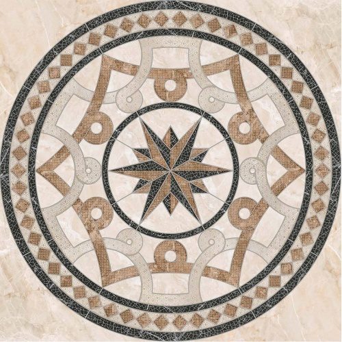 Керамогранит LB-Ceramics Темплар Панно напольное коричневое 6946-0101 90х90