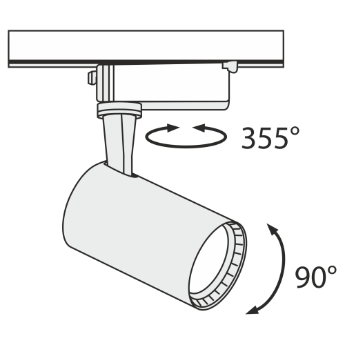 Трековый светильник Technical Track lamps TR003-1-6W4K-B