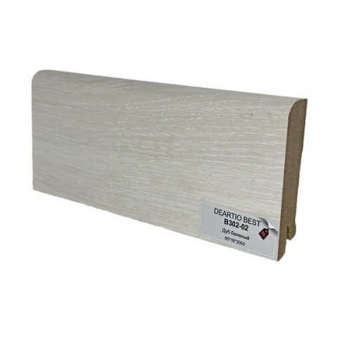 Плинтус МДФ Deartio B302-02 Дуб беленый 80х16х2050