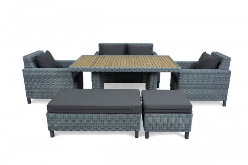 Стол прямоугольный Mokka Bella с деревянной столешницей