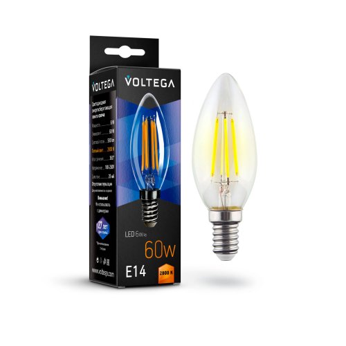 Лампочка Voltega Candle 6W 7019