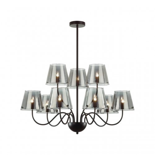 Люстра потолочная Lumion Smoky цвет черный, дымчатый арт. 6570/9C  9*20W G9