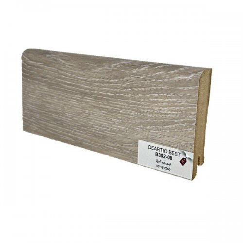 Плинтус МДФ Deartio B302-08 Дуб серый 80х16х2050