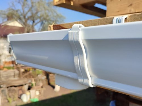 Воронка водосборная прямоугольная Vortex 127мм RAL 9003