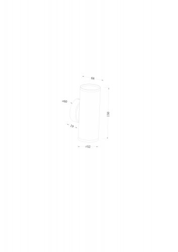 Настенный светильник (бра) Technical Focus C068WL-02W