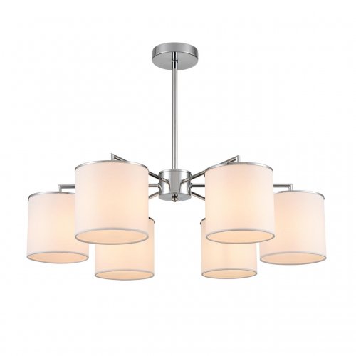 Люстра потолочная Lumion Suntori цвет хром, белый арт. 6591/6  6*40W E14