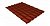 Металлочерепица Grandline Классик 0.5 Velur X RAL 8004 терракота