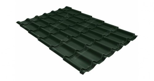 Металлочерепица Grandline Классик 0.5 Satin RR 11 темно-зеленый