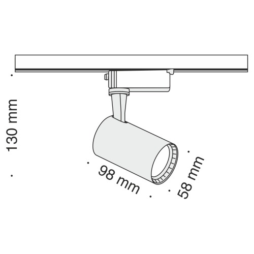 Трековый светильник Technical Track lamps TR003-1-6W4K-B