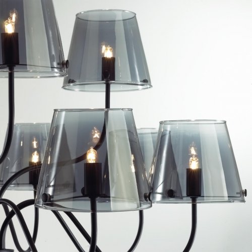 Люстра потолочная Lumion Smoky цвет черный, дымчатый арт. 6570/12C  12*20W G9
