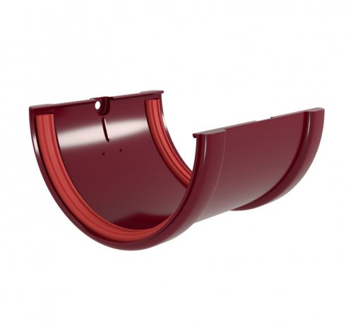 Соединитель желобов Классика 120 ПВХ Grand Line бордо RAL 3005