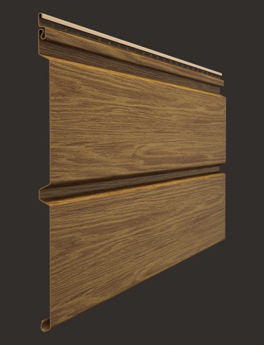 Виниловый сайдинг Docke Lux под дерево D6S (Брус) Миндаль