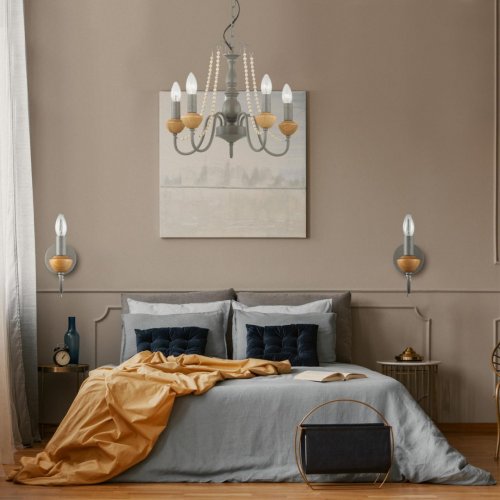 Бра Lumion Zula 5294/1W 1*60W серый