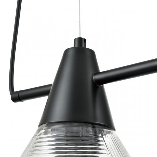 Подвес Lumion Corne цвет черный, прозрачный арт. 6595/4A  4*60W E27