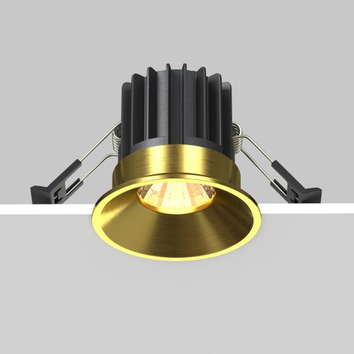 Встраиваемый светильник Technical Round DL058-7W3K-BS 7W латунь