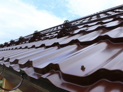 Металлочерепица Grandline Квинта плюс 0.45 PE RR 32 темно-коричневый