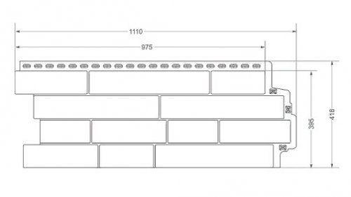 Фасадная панель Grand Line Сланец стандарт Молочный