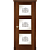 Межкомнатная дверь La Porte серия Classic модель 300.9 красное дерево контур с заливкой Болеро