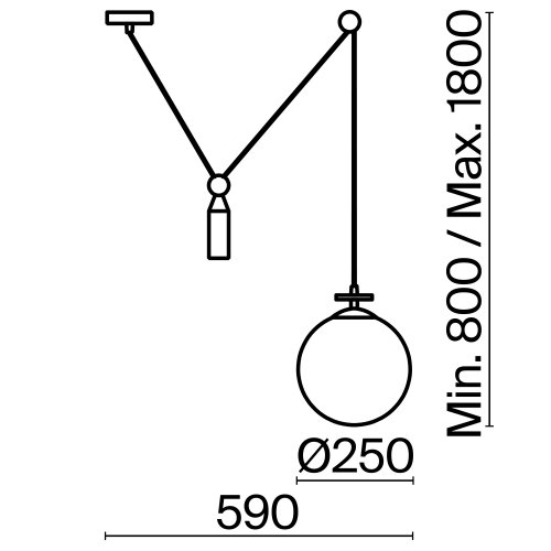 Подвесной светильник Freya Impulse FR5221PL-01BS 60W латунь