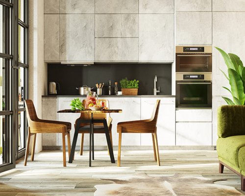 Виниловая плитка ПВХ Stone Floor SPC Дуб Лофт Коричневый