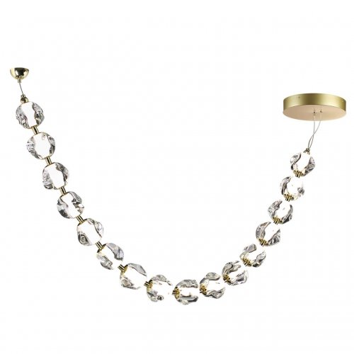 Люстра подвес-бусы LED Odeon Light L-Vision 5085/64L золото/прозрачный