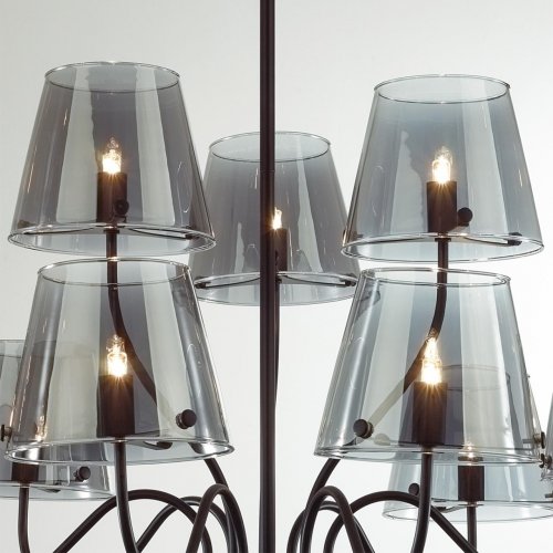 Люстра потолочная Lumion Smoky цвет черный, дымчатый арт. 6570/9C  9*20W G9
