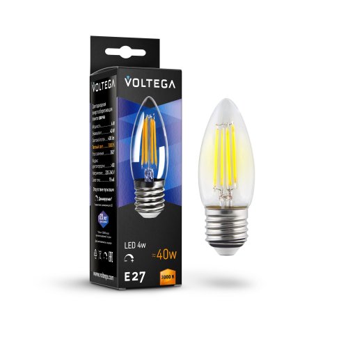 Лампочка Voltega Candle dim 5W 8462
