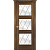 Межкомнатная дверь La Porte серия Classic модель 300.9 дуб миндаль со стеклом Ромб