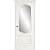 Межкомнатная дверь La Porte серия Classic модель 300.4 ясень бланко со стеклом Джулия