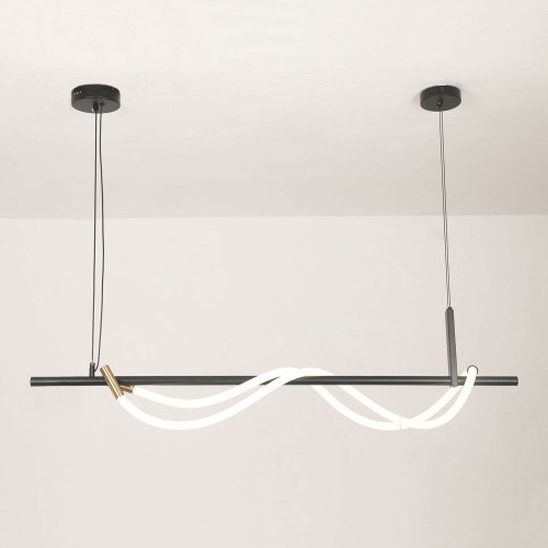 Линейно-подвесной светильник Lussole River цвет черный арт. LSP-7303 4000K 1*18W LED