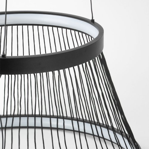 Люстра подвесная Lussole Macon цвет черный арт. LSP-7310 3000K 1*75W LED