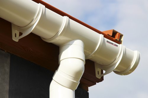 Кронштейн желоба slider Классика 120 ПВХ Grand Line белый RAL 9003